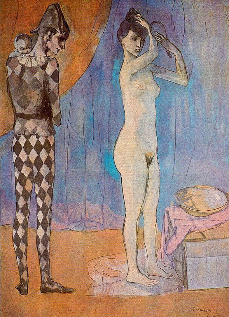 Picasso Harlequin's family 1905
